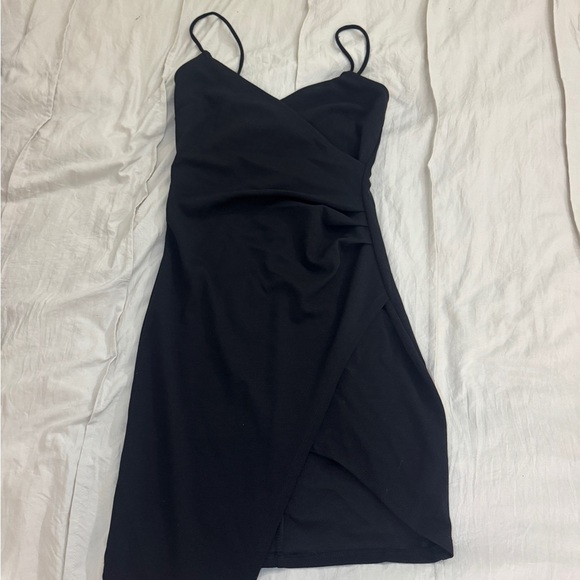 Mind Code Dresses & Skirts - Elegant Black Wrap Dress